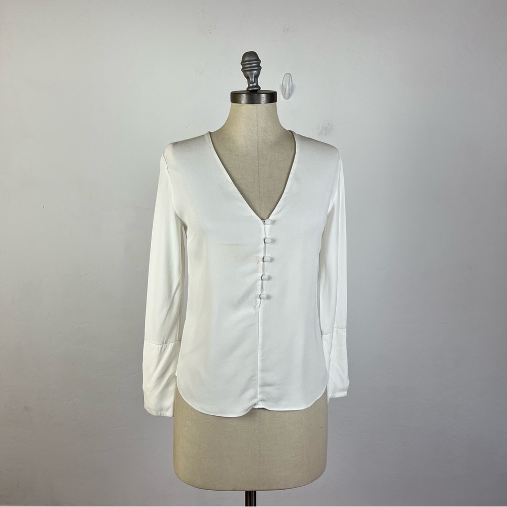 A.L.C White Button Down Blouse